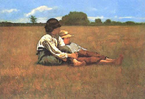 Winslow Homer Boys in a Pasture Norge oil painting art